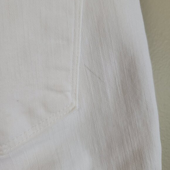 J Brand Cropped White Demented Distressed Skinny Ankle Frayed Mid Rise Jeans 27 - Picture 13 of 16